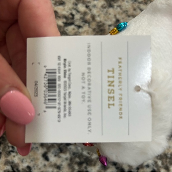 Wondershop Pink and White Bird Plush - Picture 4 of 5